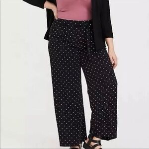 Torrid Polka Dot Wide Leg Studio Pants
